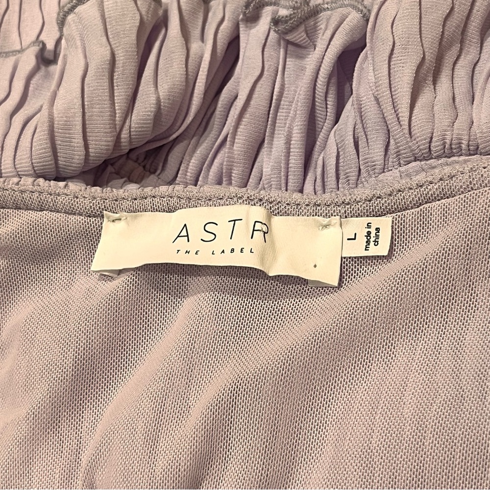 Astr Lilac Ruffled Blouse - Picture 6 of 10